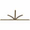 Ekena Millwork Richland Rough Sawn Timber Gable Bracket, Douglas Fir, 108"W x 49"H x 2"D x 4"F, 11/12 Pitch GBW108X49X0204RIC00RDF - alternate 3